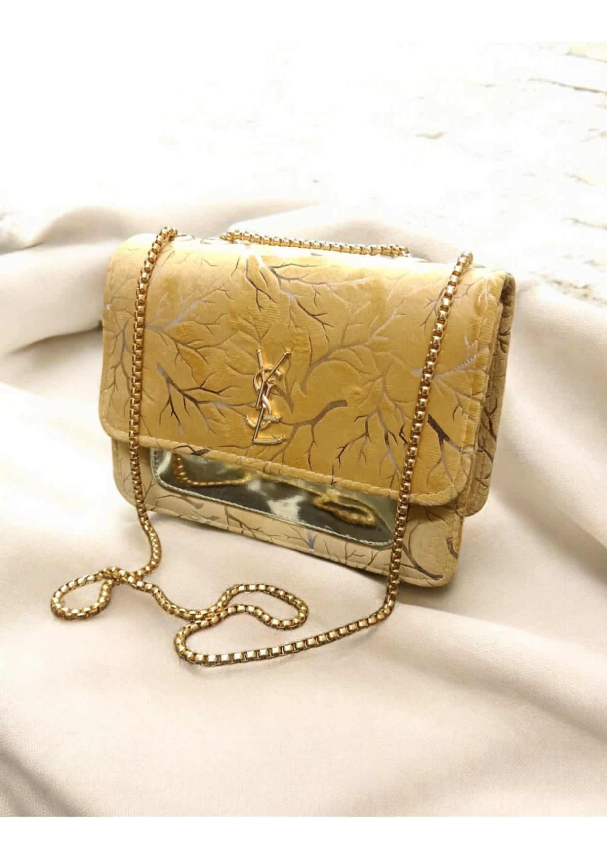 YSL GOLD MASTER  PIECE CROSS BODY BAG