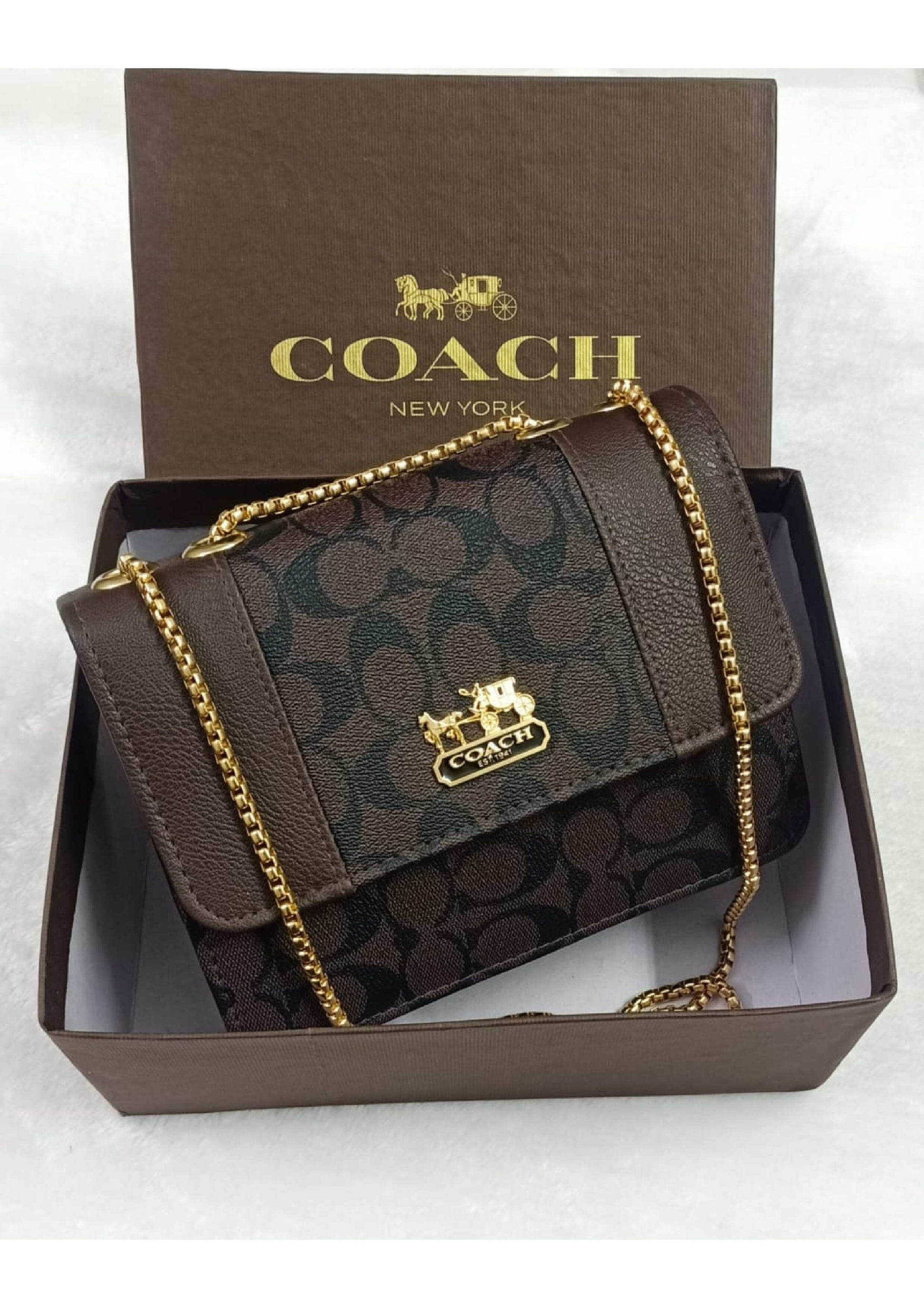 COACH BROWN MASTER  PIECE CROSS BODY BAG