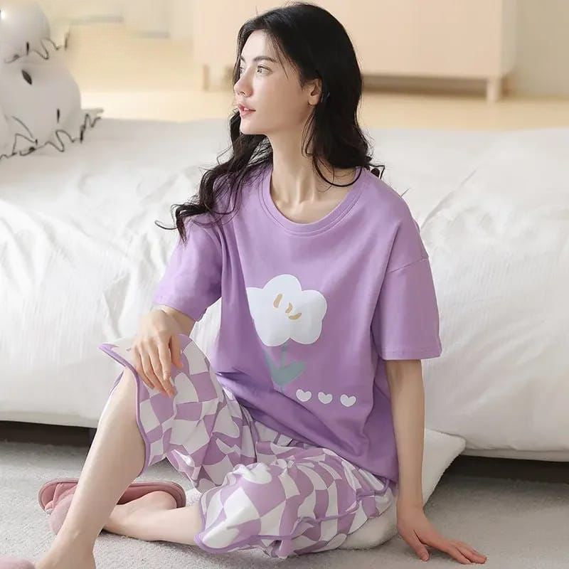 Printed Night Suit For Women RC-07