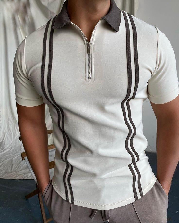 Men Zipper Polo SN-011