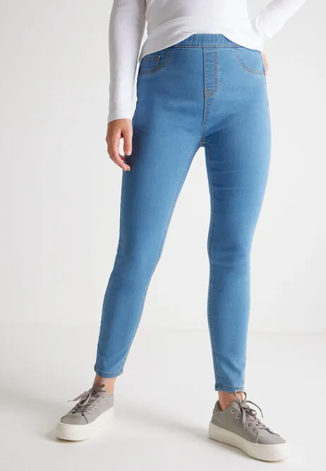 Women Light Blue Skin Fit Denim Jean's