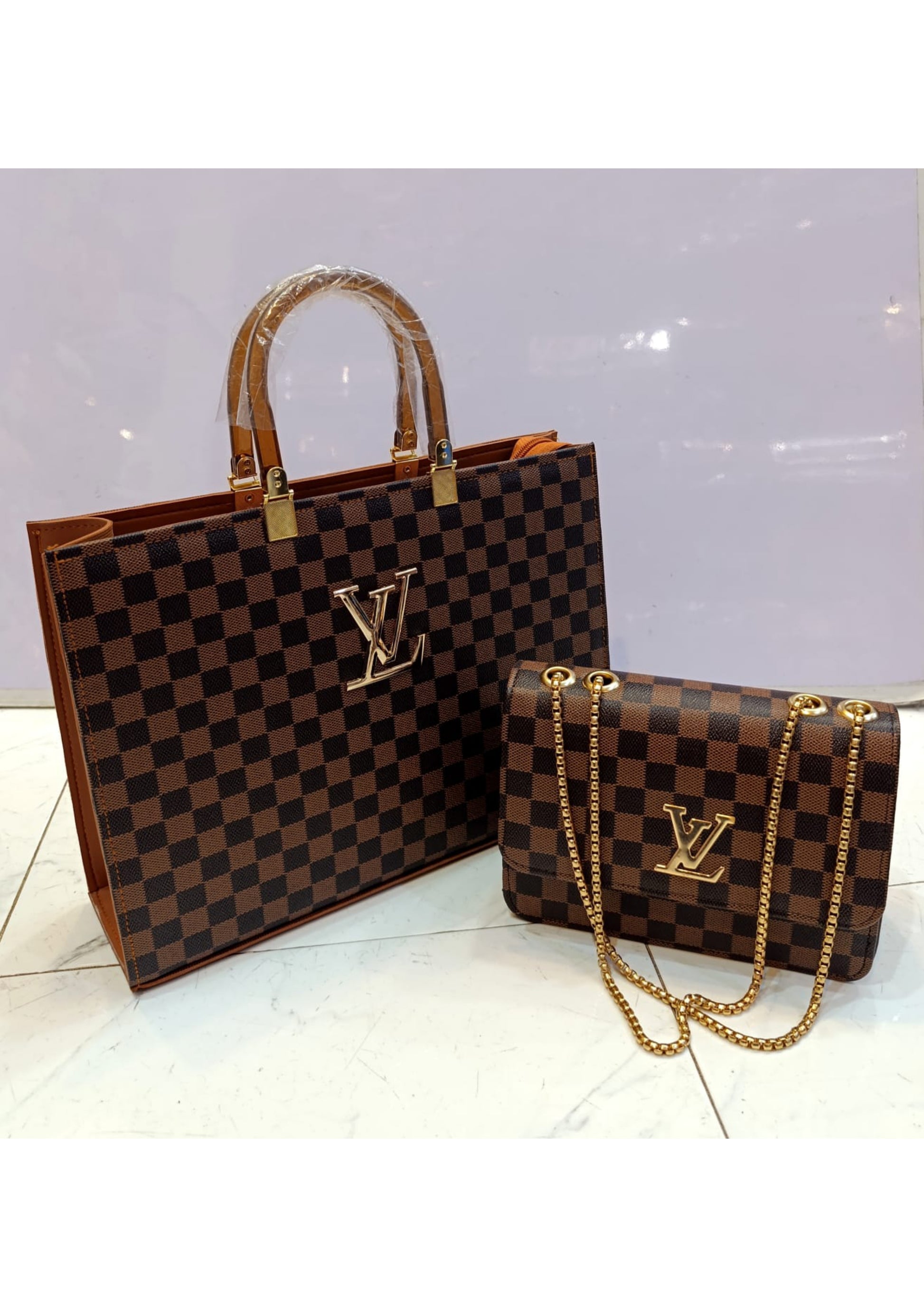 LV LADIE'S BAG 2 PIECES SET.