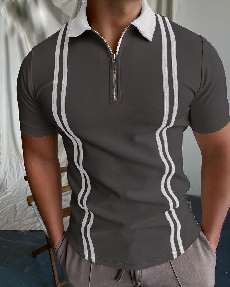 Men Zipper Polo SN-014