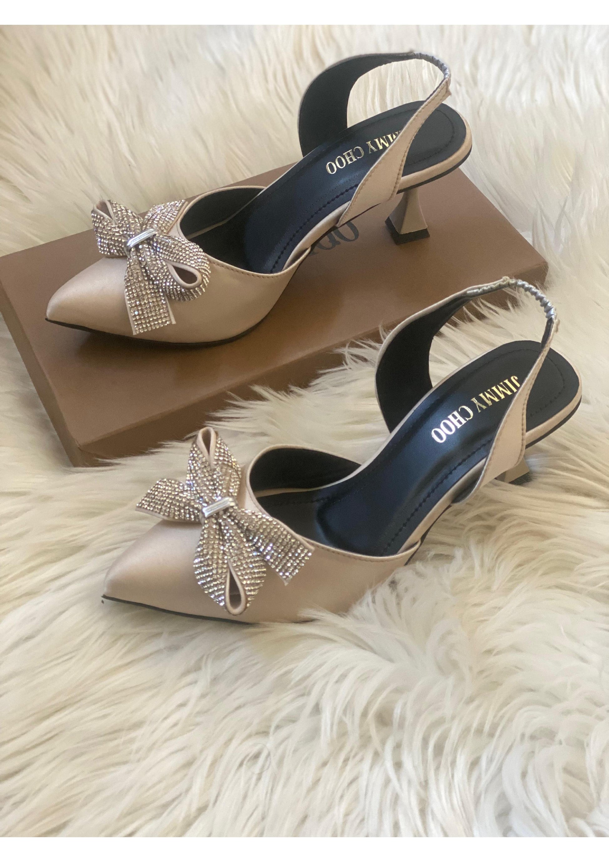 JIMMY CHOO BEIGE HEELS SANDAL