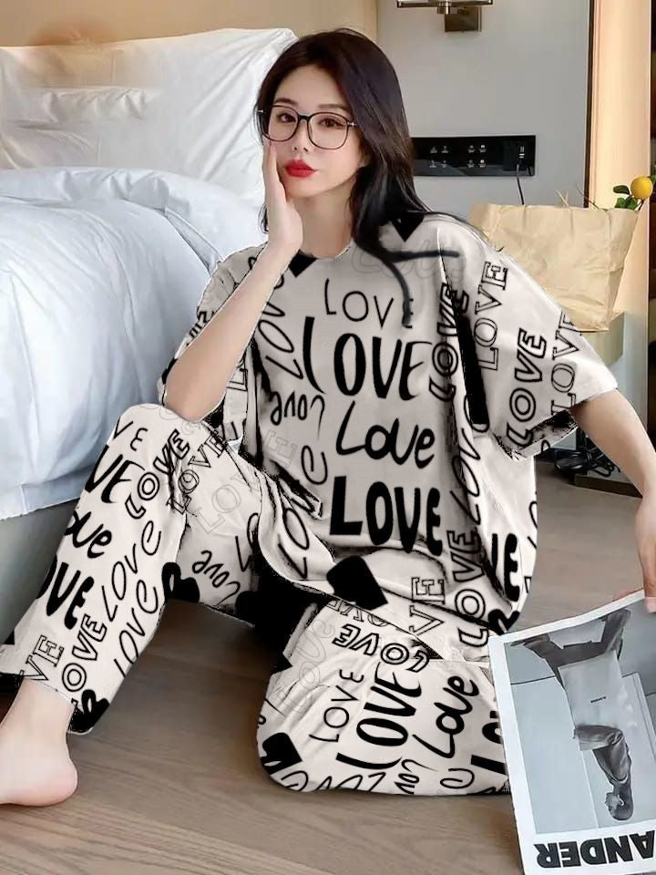 Printed Night Suit For Women RC-012