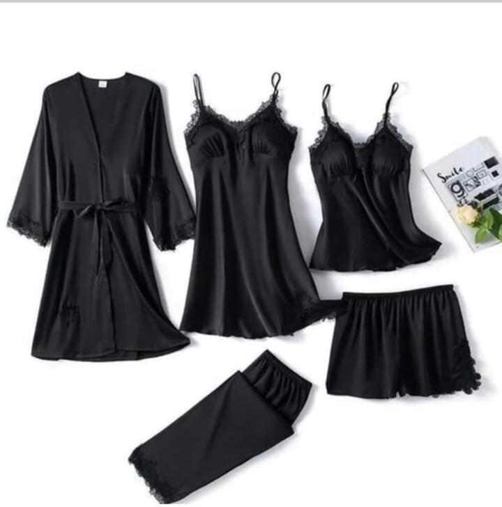 5 Pieces Set Comfortable Nighty
