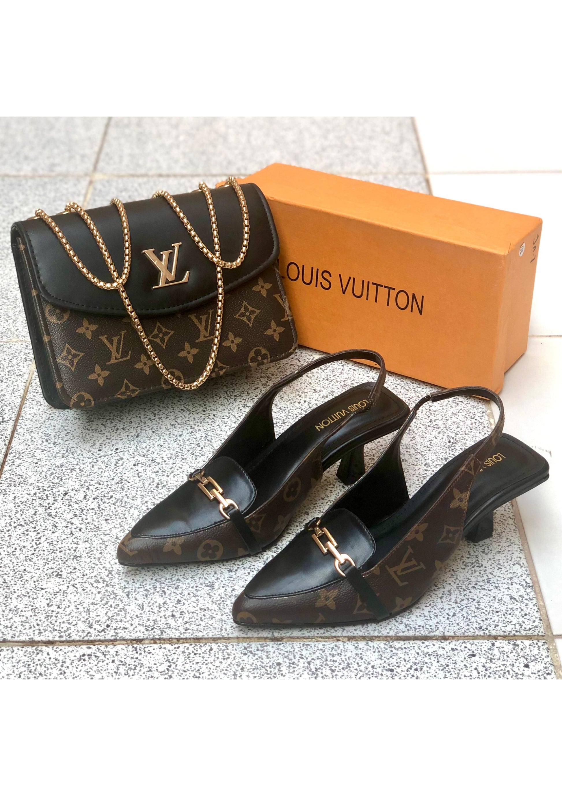 COMBO DEAL  Louis Vuitton PACK OF 2 CROSS BODY BAG & SHOES