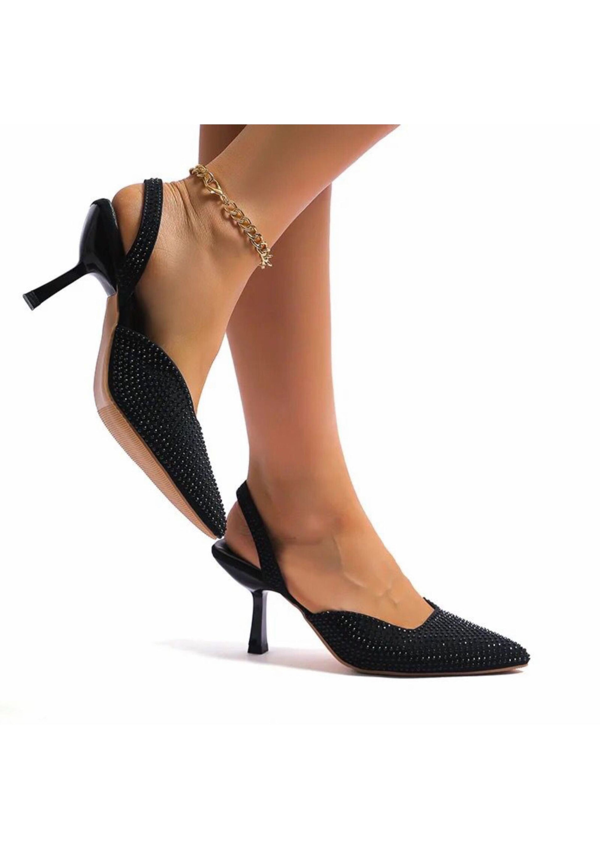 Black Zara Heels Sandal
