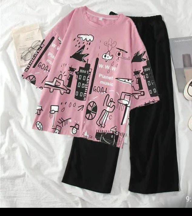 Printed Night Suit For Women RC-025