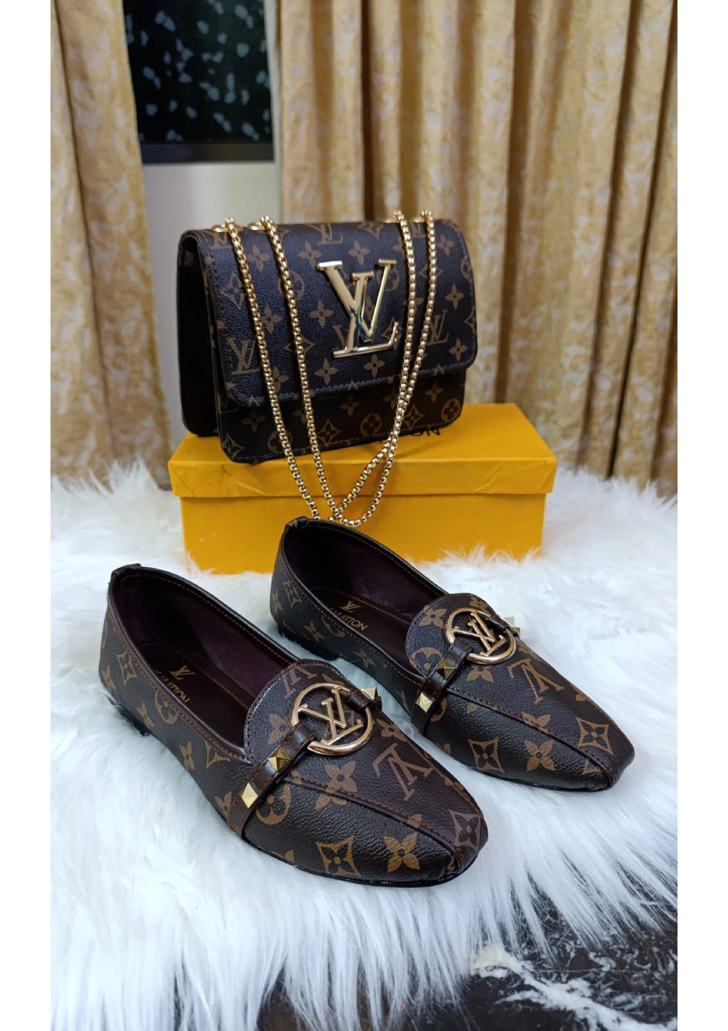 COMBO DEAL  Louis Vuitton PACK OF 2 CROSS BODY BAG & SHOES