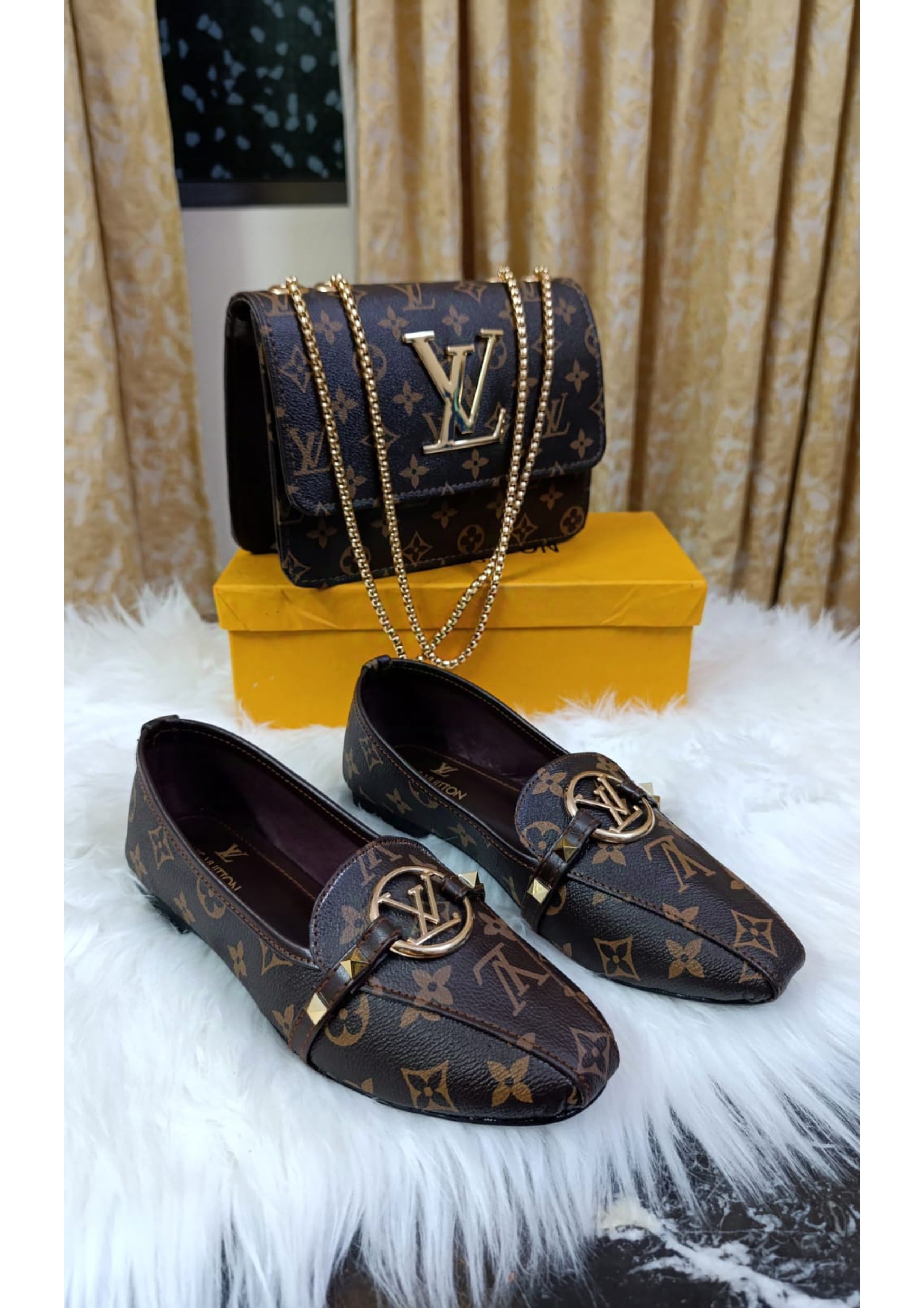 COMBO DEAL  Louis Vuitton PACK OF 2 CROSS BODY BAG & SHOES