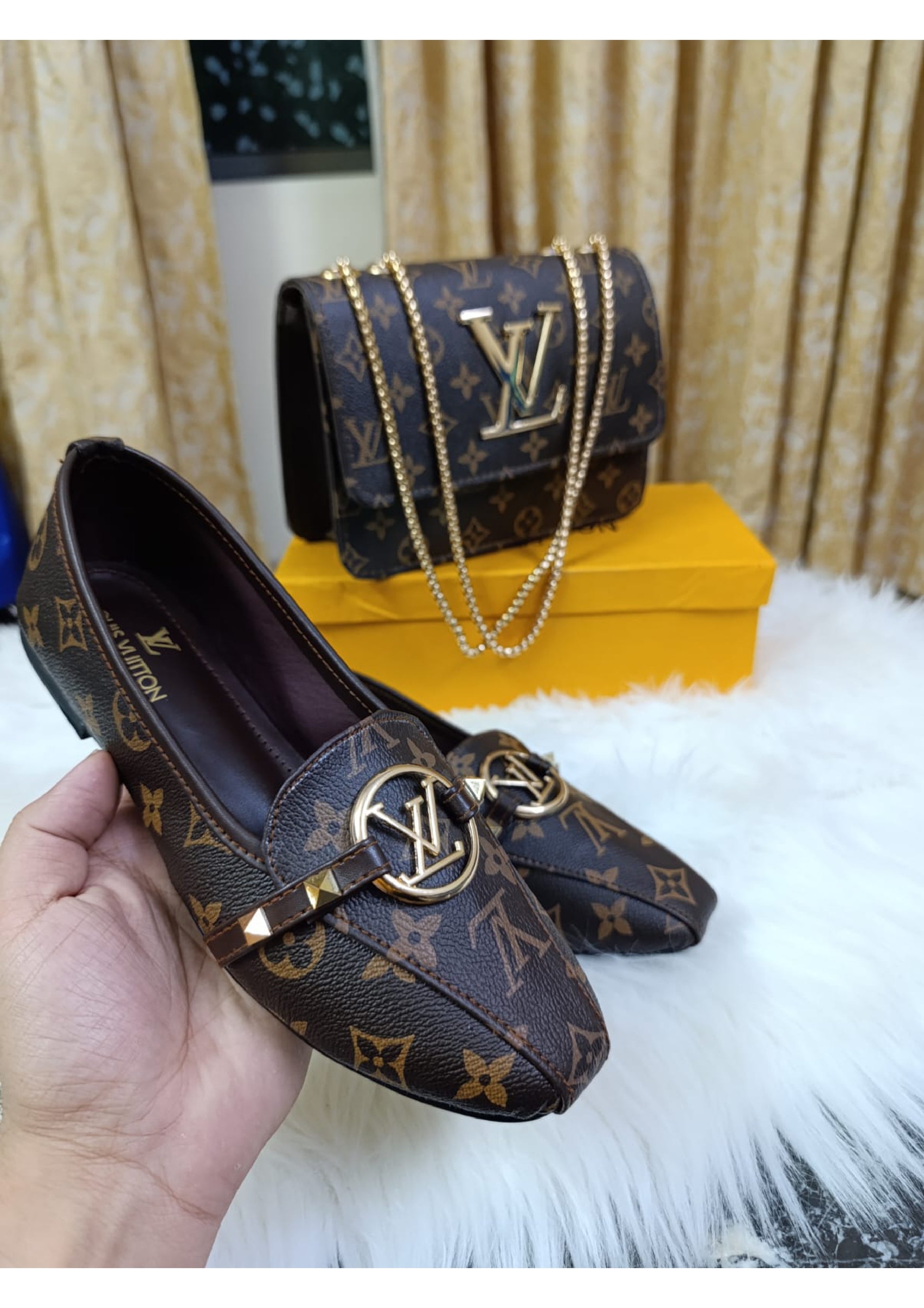 COMBO DEAL  Louis Vuitton PACK OF 2 CROSS BODY BAG & SHOES