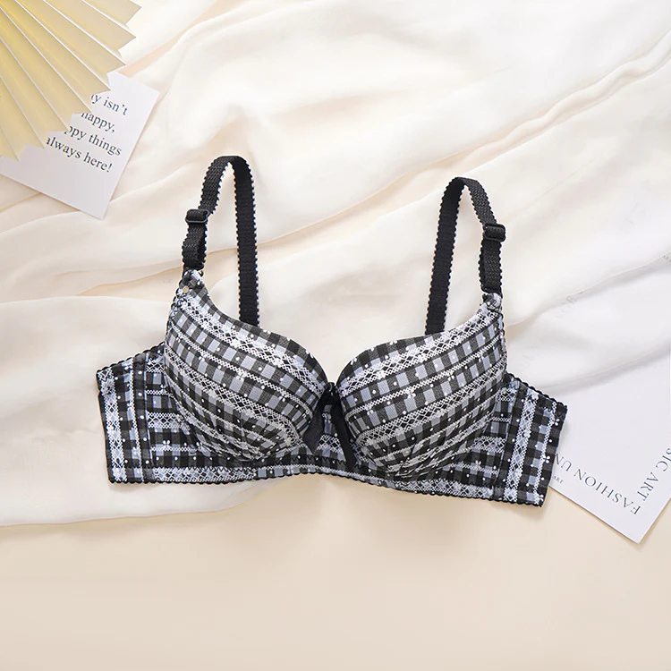 Check Design Elegant Wired Daily Wear Pushup Bra