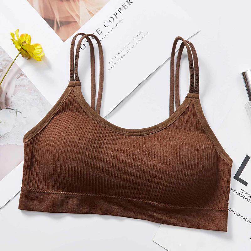 Love Secret Written Double Stripped Bralette