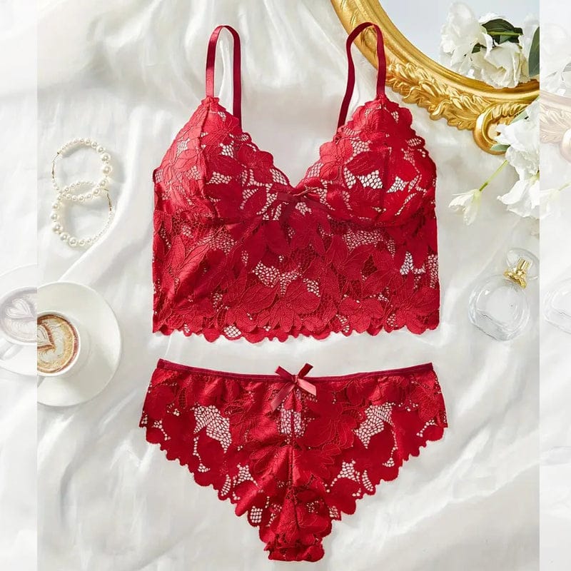 2 Piece set Transparant Bra &  Panty