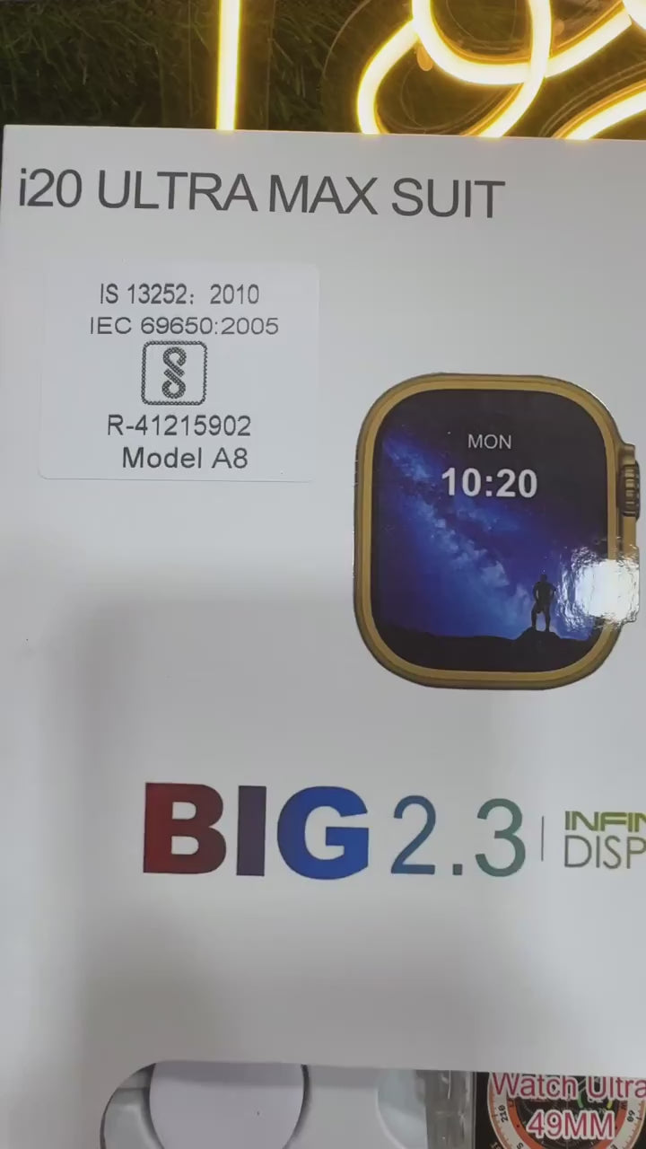 I20 Ultra Max Smart Watch Price in Pakistan | 10 in 1 Box Suit Smart Watch