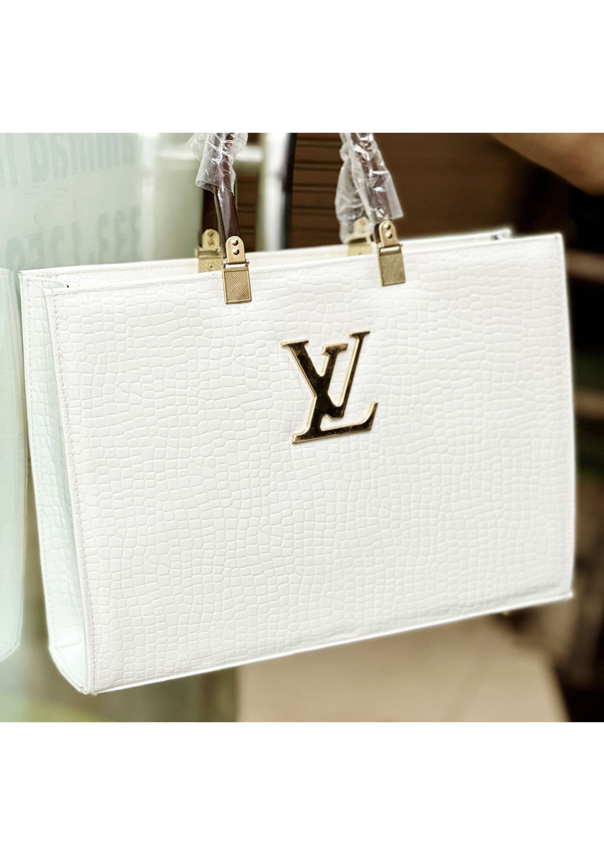 Louis Vuitton White Tote Bag