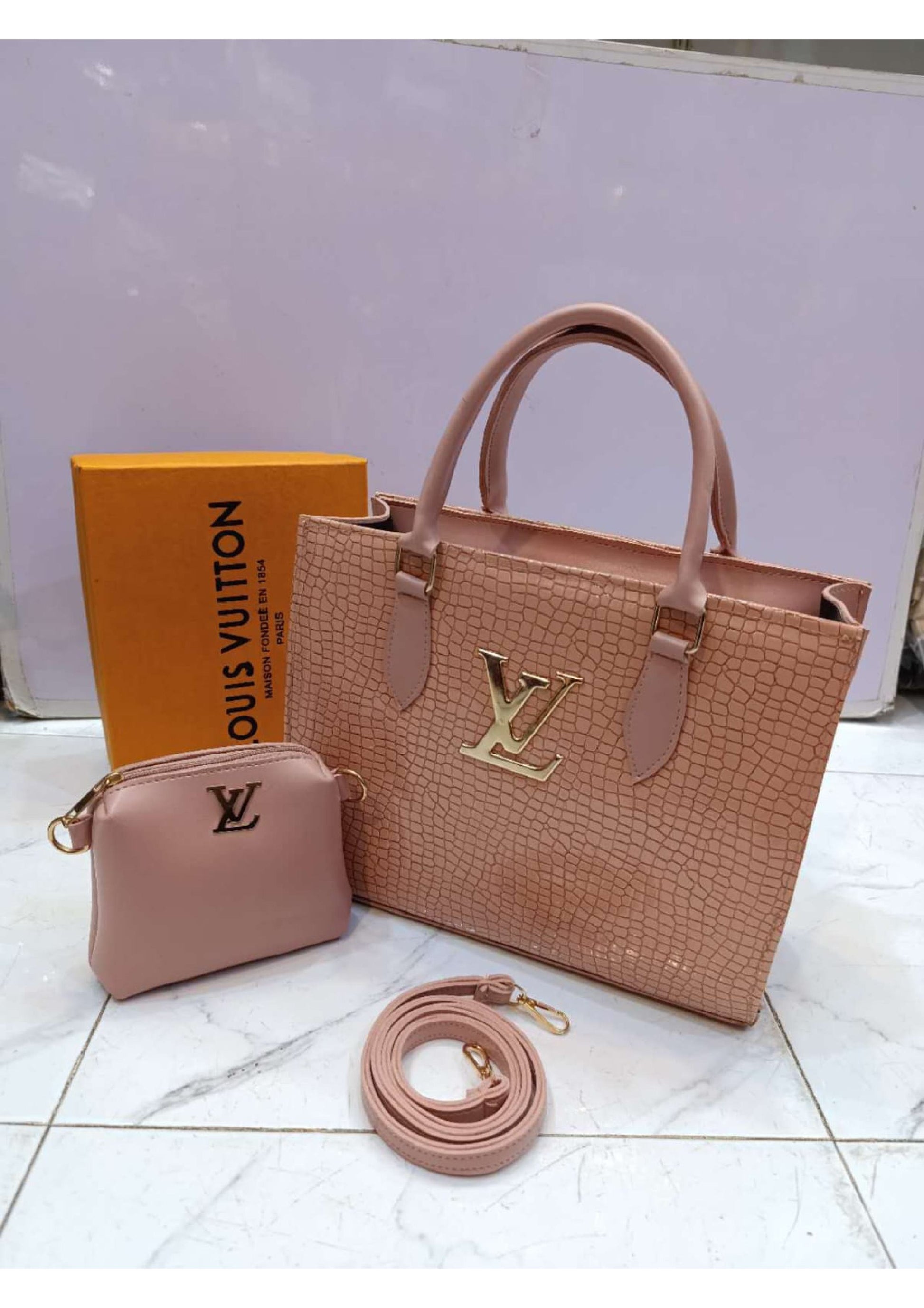 Louis Vuitton Beige Tote Bag