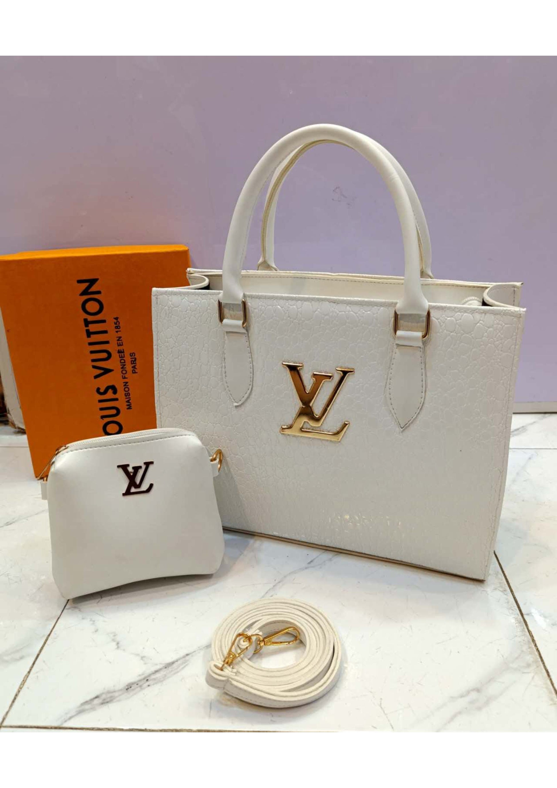 Louis Vuitton White Tote Bag